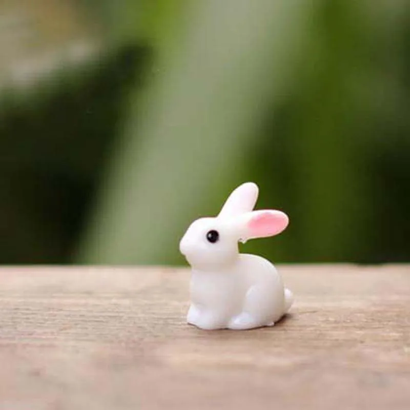 small plastic bunny figurines