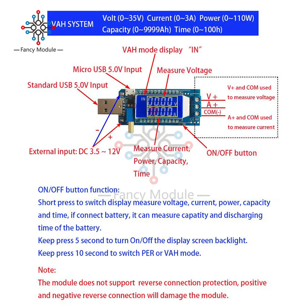 ЖК-USB DC-DC 5 В к DC 1,2-24 в 3,3 В 9 в 12 В повышающий понижающий повышающий преобразователь модуль питания плата Регулируемый Вольт Ампер метр