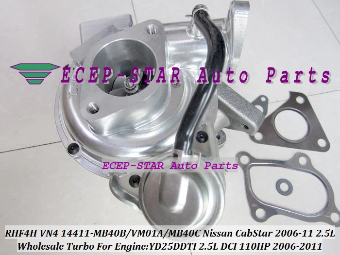 RHF4H VN4 14411-MB40B 14411-VM01A 14411-MB40C Turbocharger Turbo For Nissan Truck CabStar 2.5 Dci 2006-2011 YD25DDTI 2.5L 110HP (4)