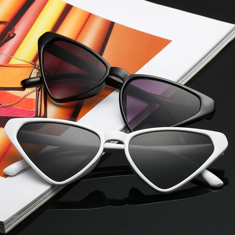 

Triangle sunglasses for women PC frame trend 2018 new cat's eye sunglasses master design brand glasses
