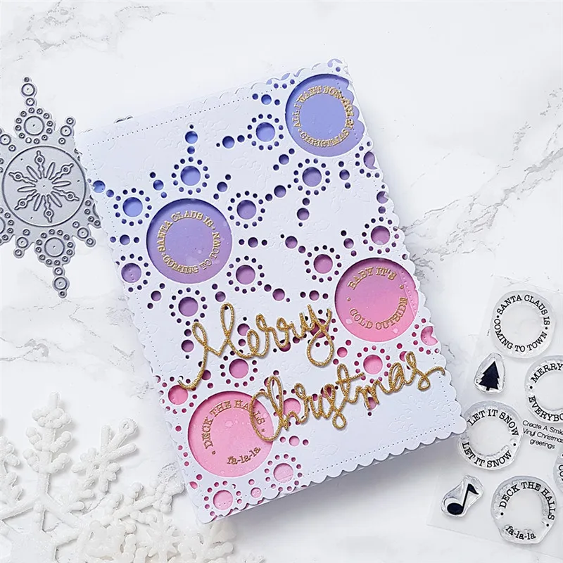 

GJCrafts Christmas Snowflake Metal Cutting Dies New 2019 for Craft Dies Scrapbooking Photo Die Cut Embossing Cutter Decoration
