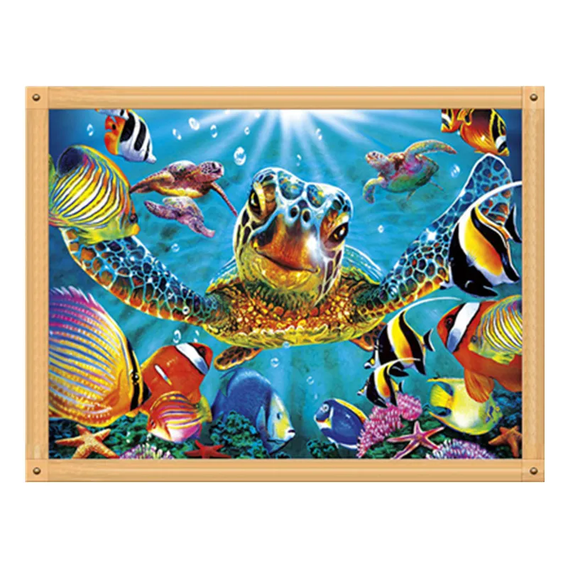 

5D DIY Diamond Painting Marine Biopattern Full Round Diamond Cross Stitch Round Diamond Mosaic