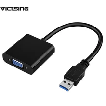 VICTSING Male to Female USB 3.0 to VGA Adapter Converter,External Video Card, Multi-monitor Adapter Support 1080P HDTV for PC