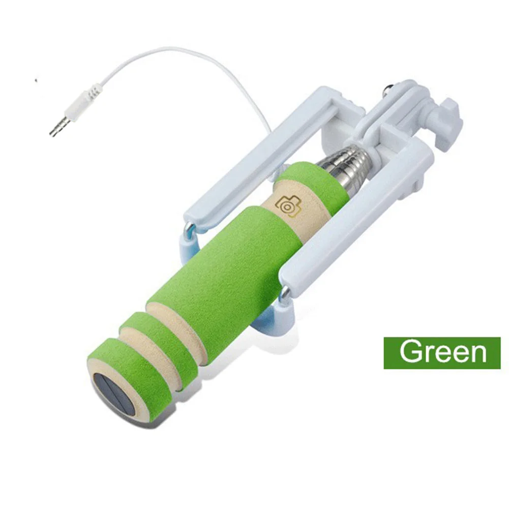 

5Colors Mini Handheld Luxury Selfie Stick Monopod for Android IOS Smart Phones Wired Palo Selfie Groove Camera Para