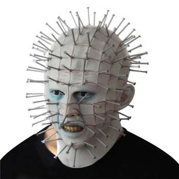 

Hellraiser Latex Masks Unisex Movie Cosplay Anime Horror costume Prop Adult terror Animal Party Mask for Halloween
