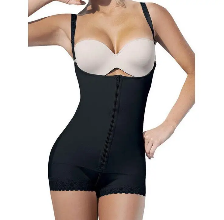 2016 Women's Plus size 3XL Latex Body Aide Slimming Bodysuit Strap Body