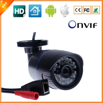1280*720P 1.0MP Bullet IP Camera IR Outdoor Security ONVIF 2.0 Waterproof Night Vision P2P IP Cam IR Cut Filter Megapixel Lens
