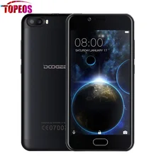 DOOGEE TIRER 2 Android 7.0 Double Caméras Arrière Smartphone MTK6580A Quad Core 1 GB + 8 GB 5.0 “HD 1280*720 D’empreintes Digitales ID Mobile Téléphone