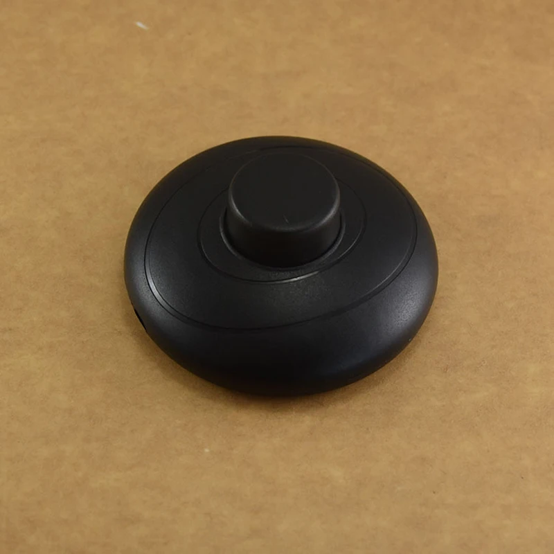 OYGROUP Black AC 100 250V Inline Floor Foot Pedal Lamp Switch with Push
