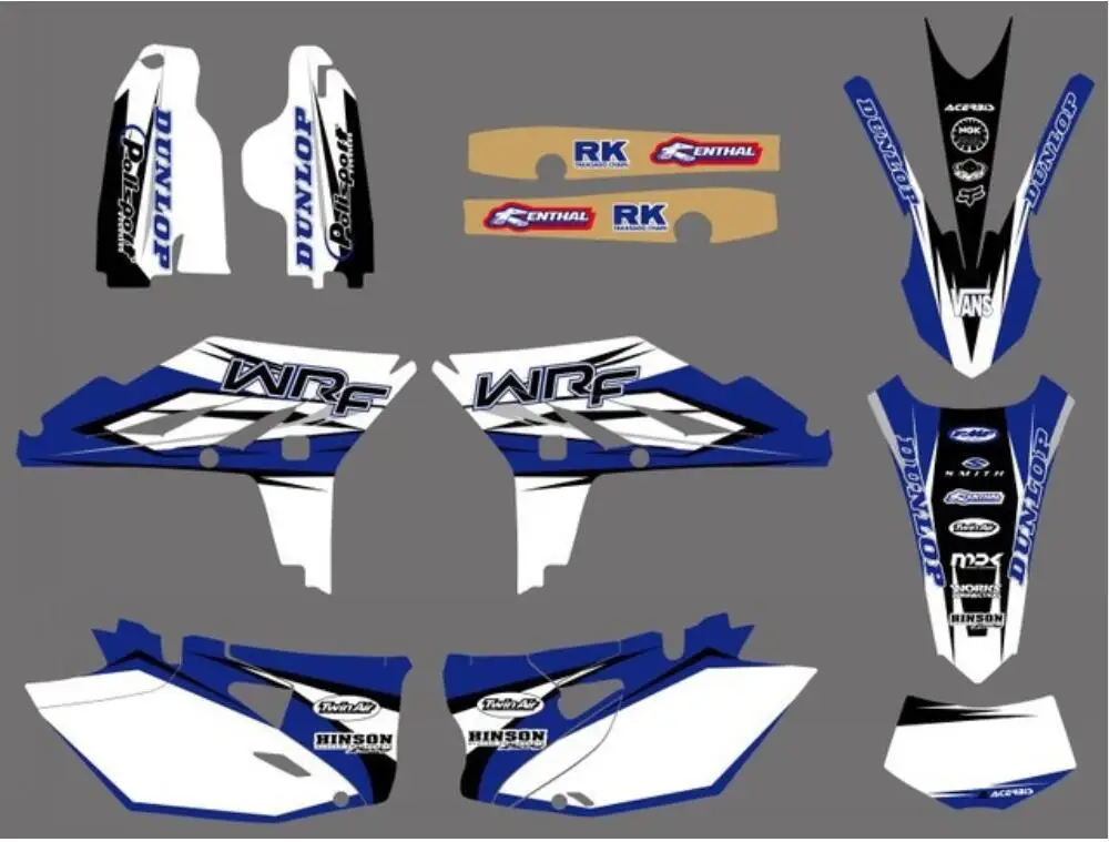 Для мотоцикла Yamaha WRF450 WR450F Набор наклеек для YAMAHA WR 450F WRF 450 2012 2013 2014|Наклейки и