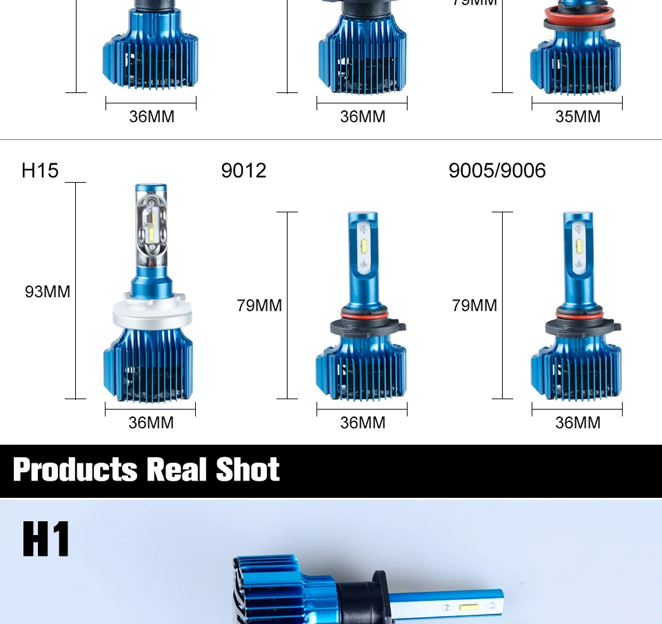 Светодиодный H7 H4 H11 HB3 HB4 H1 автомобильный светильник светодиодный головной светильник лампы автомобилей светодиодный 12V светодиодные фары 24V 72W фары для 15000LM H15 H16(Япония) 9005 9006 9012