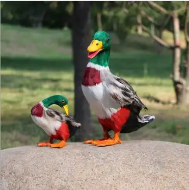 

WYZHY Simulation Duck Poultry Feather Animal Home Decoration Handicraft Child Cognitive Model 14CMx10CMx12 CM