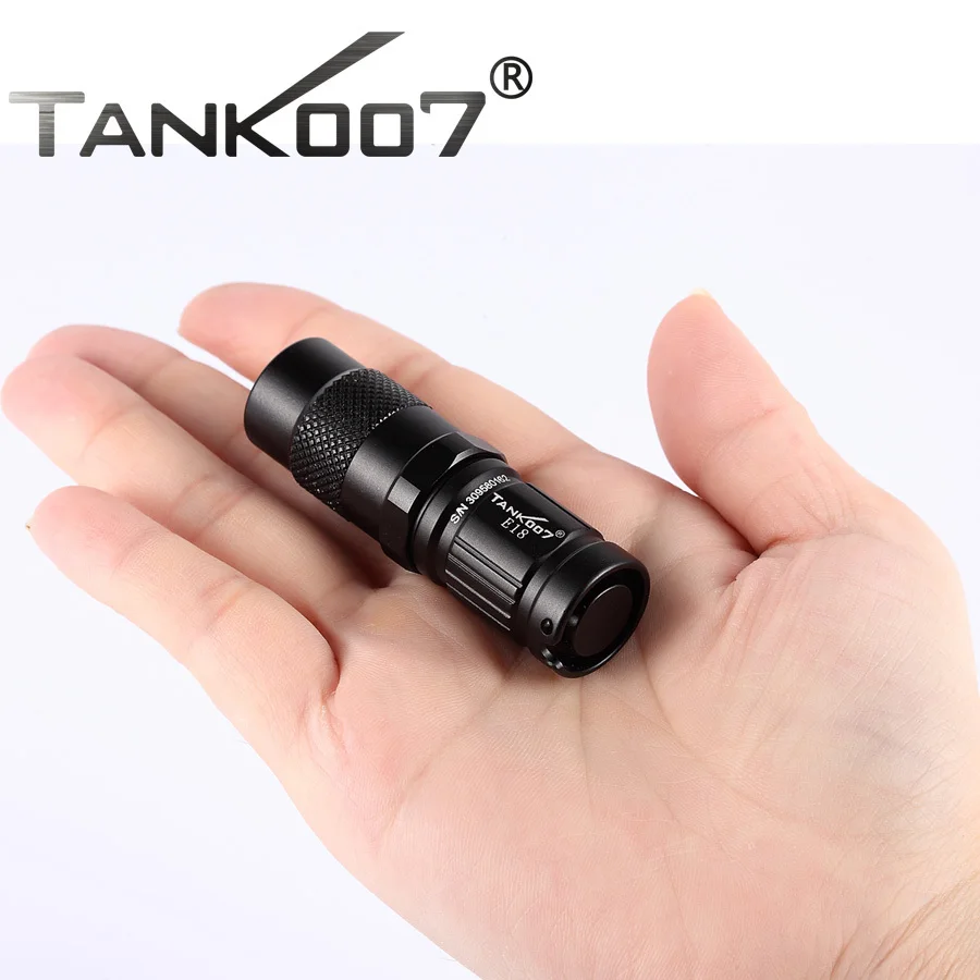 TANK007 E18 CREE R5 3-Режимы мини Карманный Брелок для ключей в виде светодиодного фонаря маленький яркий фонарик