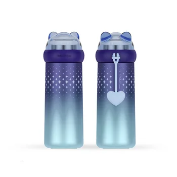 

BearKnight 2018 new thermos Stainless Steel Vacuum Flask thermo mug cup cute kids lovers gifts hot Water Bottle coffee thermos