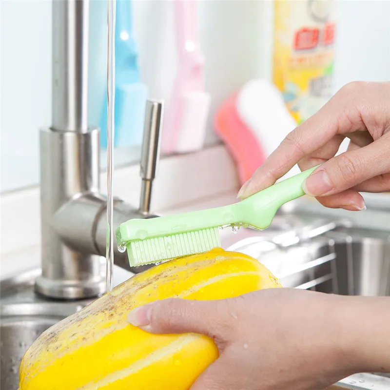 New Hanging Fruit Tools Cleaning Brush Kitchen With Handle Vegetable
