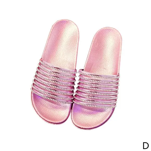 pink sparkly sliders