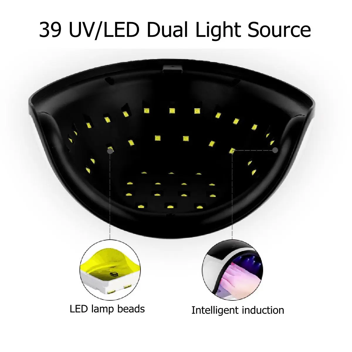 SUNH3 Plus 120W 96Leds UV Lamp Nail Dryer LED Nail Art Lamp USB Polish Acrylic Gel Light Nail Machine
