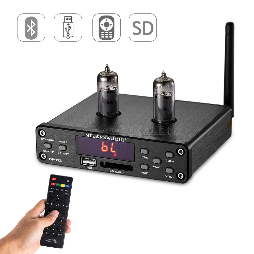 Nobsound Mini HiFi 6K4 ламповый предусилитель с U диском/SD картой/Bluetooth/3 5 мм