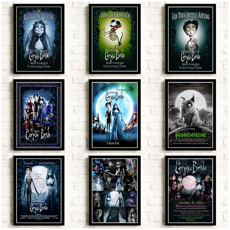 

Tim Burton movie posters.The Corpse Bride. Poster Wall Sticker Home Decora 42*30CM