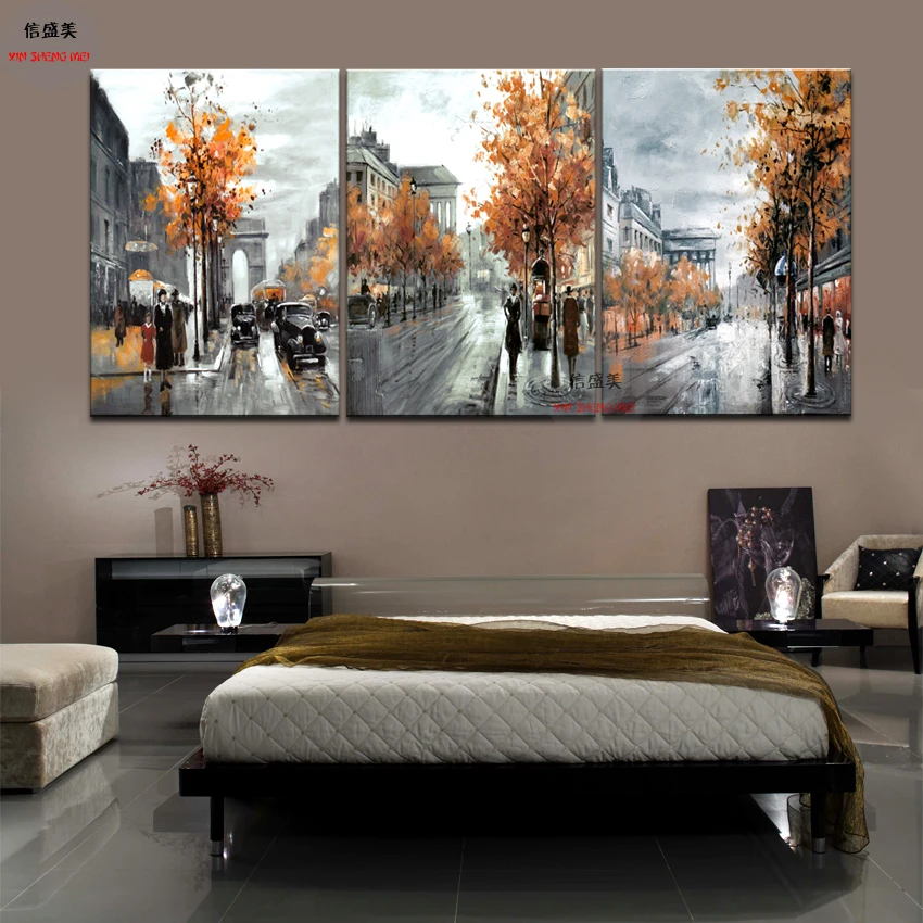 

Canvas Paintings, Maple Leaves, Street Scenes, Oil Paintings, Nordic Styles, Living Rooms, Decorative Murals