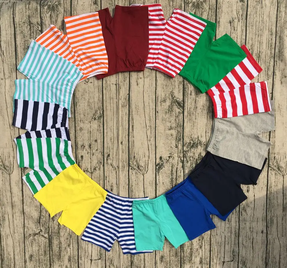 Оптовая продажа; Разноцветные однотонные шорты для малышей; высококачественные однотонные Шорты для маленьких мальчиков; хлопковые