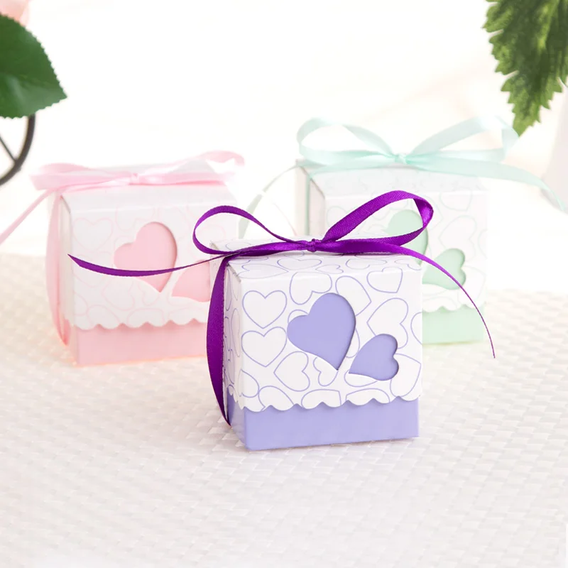 100 шт./лот Tiffany DIY красивая коробка конфет подарочные коробки для свадьбы милые