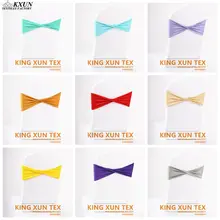 100 шт спандекс лайкра чехол для свадебного стула лента Свадьба Вечеринка стул именинника украшения