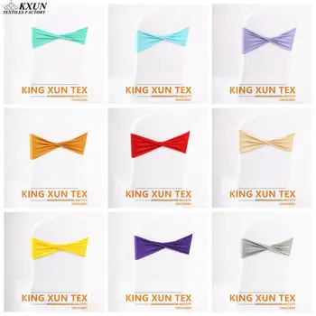 

100PCS Spandex Lycra Wedding Chair Cover Sash Band Wedding Party Birthday Chair Decoration