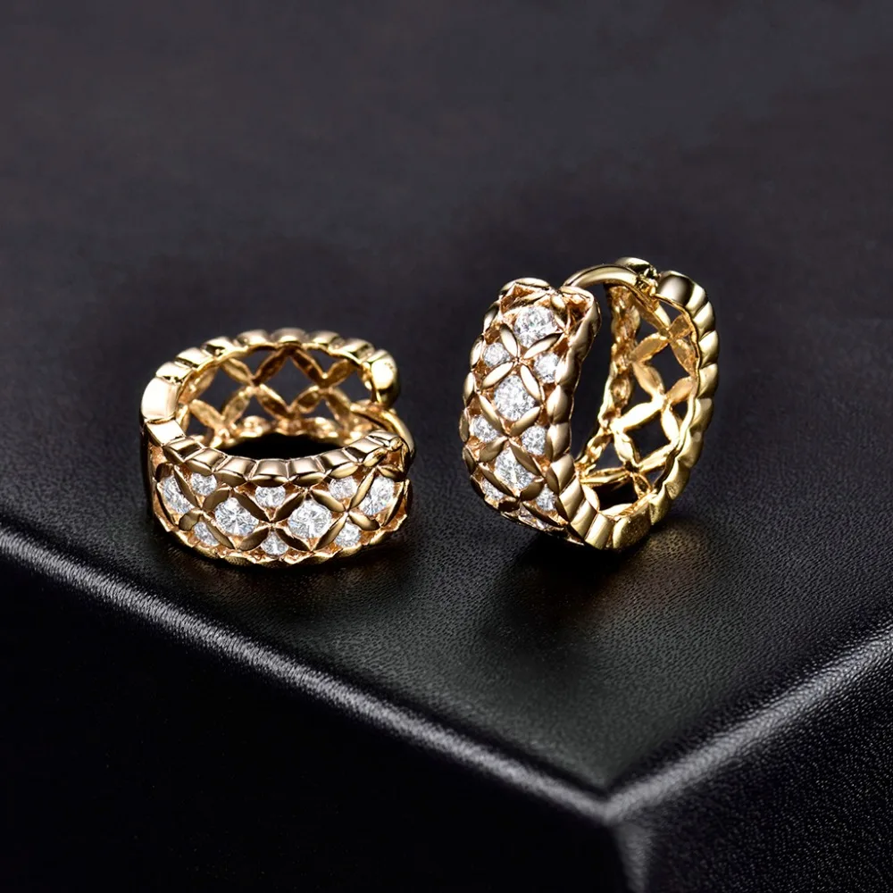 XIAGAO, полые маленькие серьги-кольца для женщин, серьги цвета розового золота, сделанные с австрийским кристаллом, Букле д 'ореиль femme