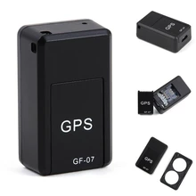 Gf07 мини ногтей автомобильный gps-локатор адсорбции записи Анти-потери устройство Голосовое управление может записывать для машина, мотоцикл, автомобиль трек