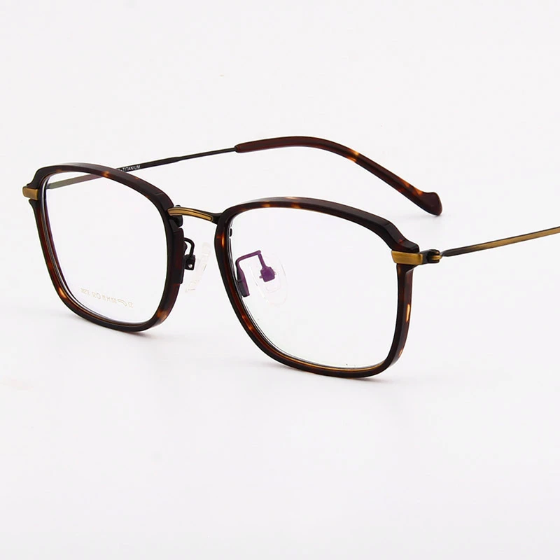 

Viodream Full frame Retro Pure Titanium Square Spectacle Frame Ultra light Optical Prescription Eyewear glasses Oculos De Grau