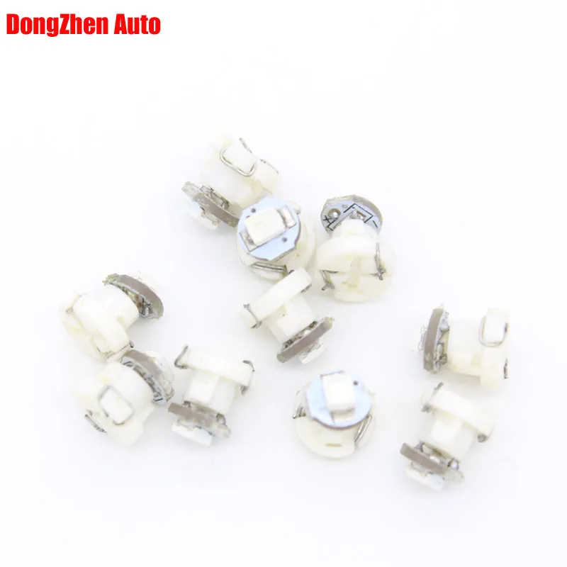 

Dongzhen 10X T3 12V LED Car Interior Lighting Neo Wedge LED Bulb Cluster Instrument Dash Climate Base Light Source Xenon Lamp