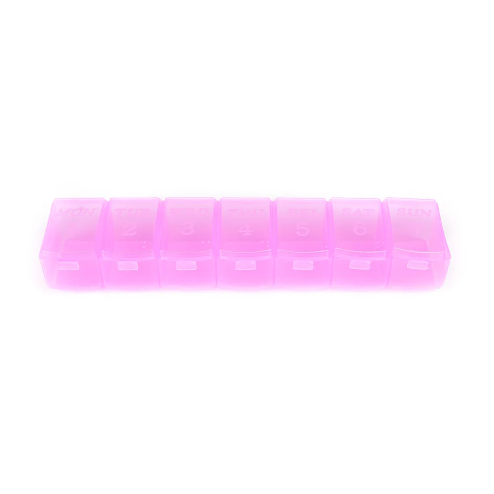 Mini Pill Box Organizer Tablet Holder 2/7/21 days Slot Weekly Medicine Container Organizer Case For diet pills box - Цвет: as pic