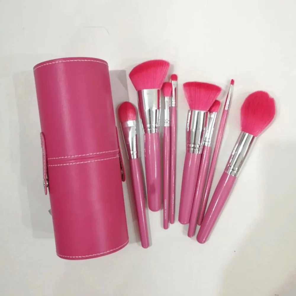 

CS-Series 8Piece Elegant Makeup Brush Set Professional With Holder Case Black PINK Retail Box Creme de la Creme Cosmetic Br
