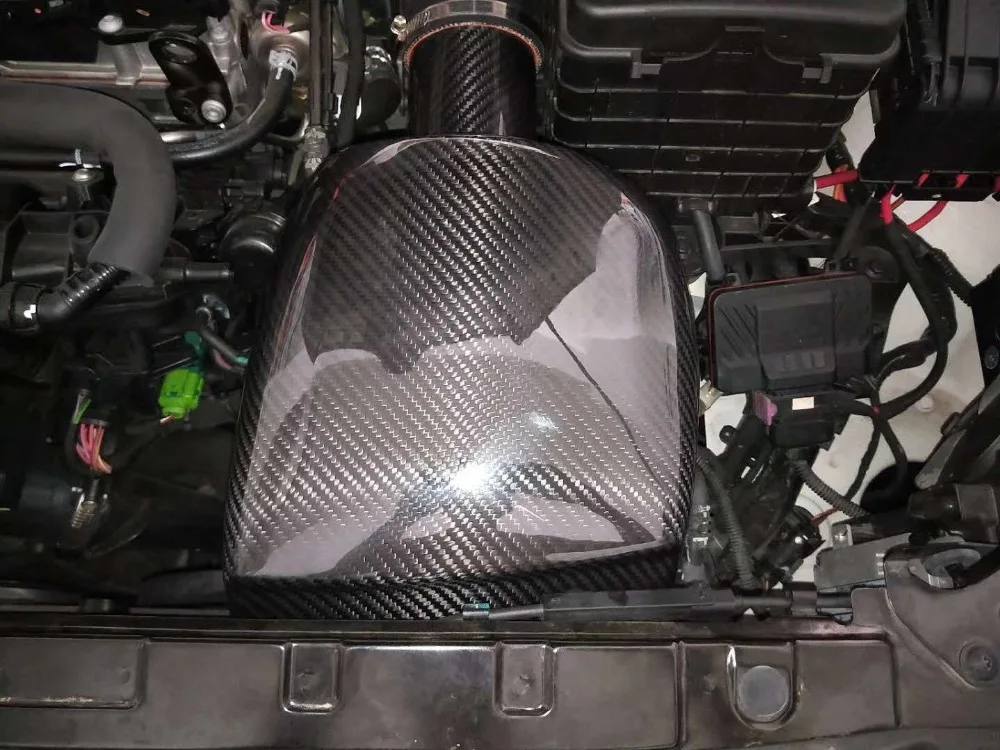 Воздухозаборник из углеродного волокна для двигателя VW MK6 gti EA888 tsi
