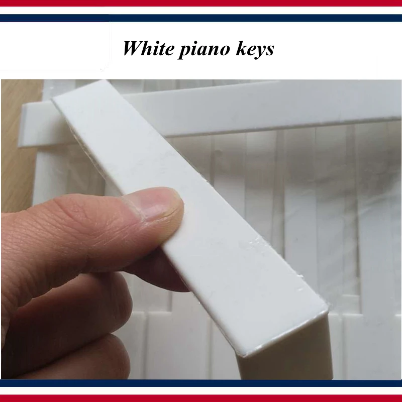 

Piano tuning tools accessories - White piano keys , A group of 52 - Piano repair tool parts
