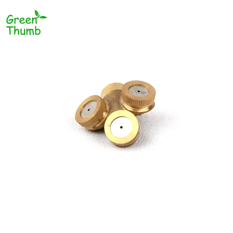 8pcs Green Thumb Brass Sprinkler 1/4 Inch Female Thread Agricultural Misting Spray Nozzle for Home Garden Irrigation | Дом и сад