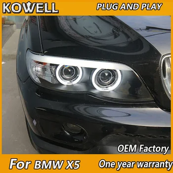 

KOWELL Car Styling LED Head Lamp for BMW E53 headlight 2003-2006 For BMW X5 LED headlight H7 Xenon Lens plug and play