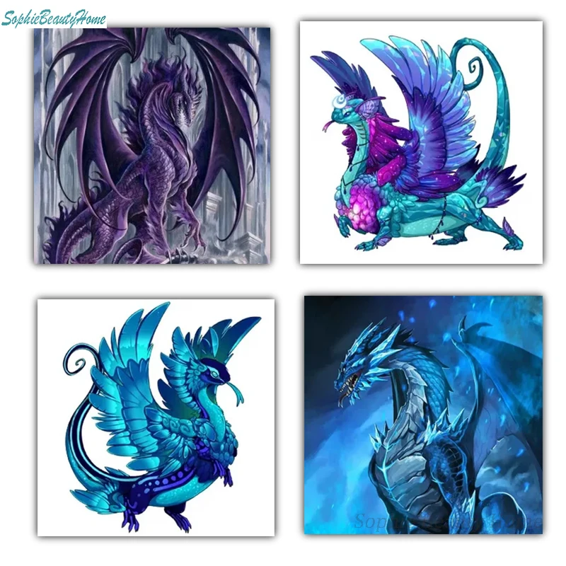 

Sophie Beauty Home 5D DIY Diamond Painting Embroidery Animal Dragon Series Cross Stitch Diamond Pattern Mosaic Wall Sticker