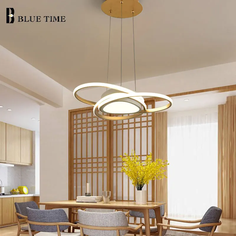 

Home Lighting Modern Led Chandelier Lustre AC110V 220V Gold Lights Ceiling Mounted Chandelier Lighting Kitchen Dining room Lamps