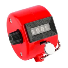 4 Digit Portatile Conveniente di Plastica + Metallo Tenuto In Mano Tally Contatore Numero di Conteggio Manuale Palm Clicker Golf(China)