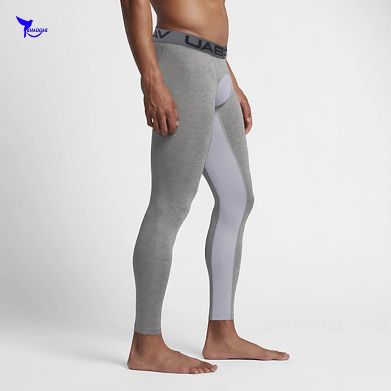 

2019 Summer Mesh Patchwork Running Pants Men Gym Fitness Sport Leggings Elastic Compression Breathable Quick Dry Jogging Tights