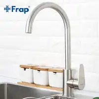 Frap 304 stainless steel Single Handle Single Hole Kitchen Faucet Mixers Sink Tap Kitchen Faucet Modern Hot and Cold Water F4048