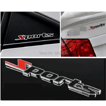 

Car styling sport Logo Emblem Badge Decal Sticker for skoda rapid fiat 500 chevrolet cruze skoda tucson hyundai i20 toyota