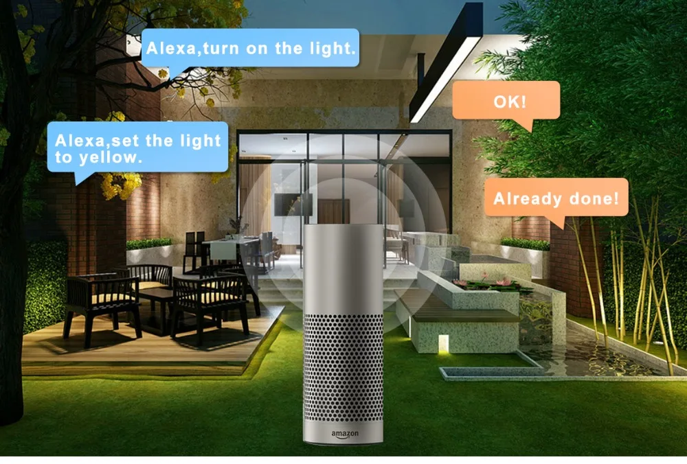 G светодиодный OPTO ZIGBEE светодиодный 10 Вт Светодиодный прожектор светильник RGB+ CCT теплый белый и холодный белый свет zigbee светильник ссылка AC110-240V ЕС AU плагин работать с echoplus