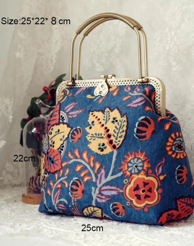 LilyHood женская сумка ручной работы в стиле ретро с цветочным принтом летняя хиппи бохо богемный шик племенная Этническая народная синяя сумка на плечо