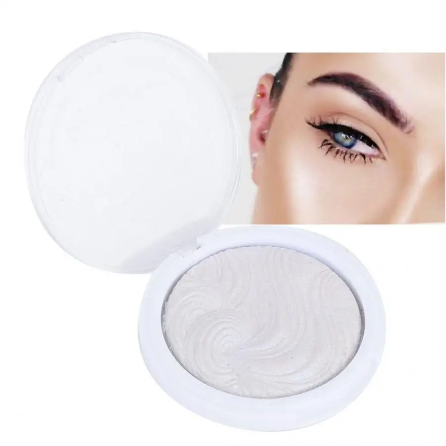 Face Powder Fashionable Single Color Face Highlighter Pressed Powder Brightening Modify Makeup Setting Powder 9 Colors