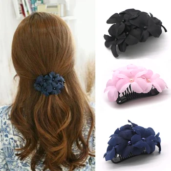 

1pcs Flower Hair Clips for Women Plastic Hairpins Barrettes Fashion Hair Accessories Hair Pins and Clips Floral Hairdresser Tool