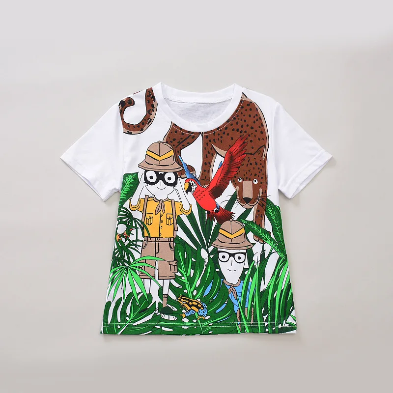 2019 KIDS SUMMER T SHIRTS JUNGLE KIDS TOPS FUNNY T SHIRTS BOYS TOPS BABY BOY CLOTHES TODDLER SHIRTS