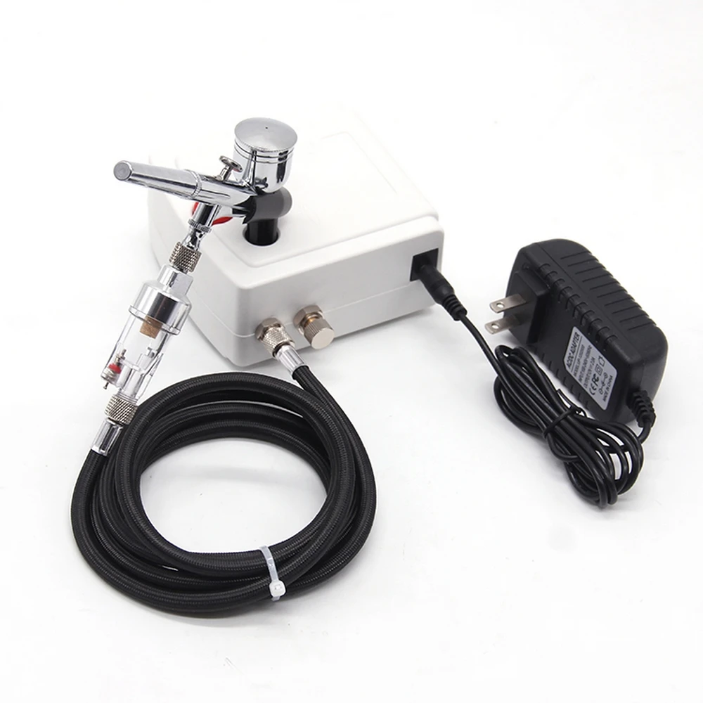 

Dual Action Airbrush Compressor Kit AirBrush Paint Spray Gun Sandblaster Sandblast Gun Gor Art Car Model Tattoo Nail Tools Set
